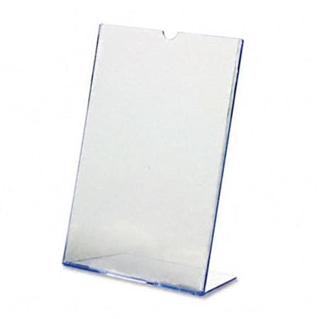 Deflecto Deflect-O 590101 Superior Image L-Frame Base Slanted Desktop Sign Holder Plastic 8-1/2 x 11 590101